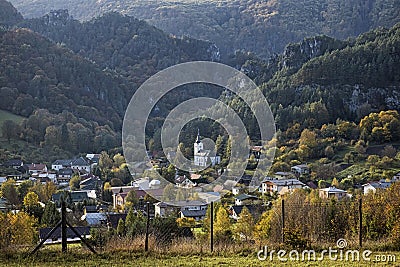 Sulov â€“ Hradna village, Slovakia, travel destination Stock Photo
